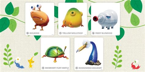 Color in creatures from the Pikmin series of games with free ...